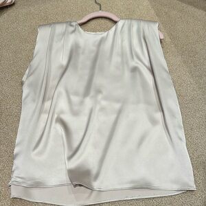 Zara gold silk top